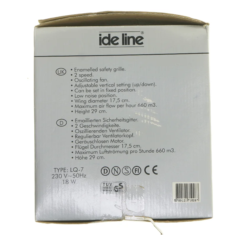 Bordventilator 21 cm fra Ide Line (str. Ø 21 cm)