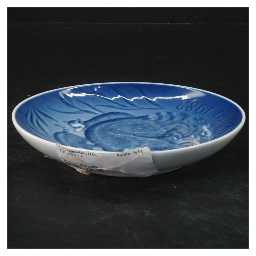 Porcelænsmor's Dag tallerken 1983 fra B&G (str. Ø 15 cm)