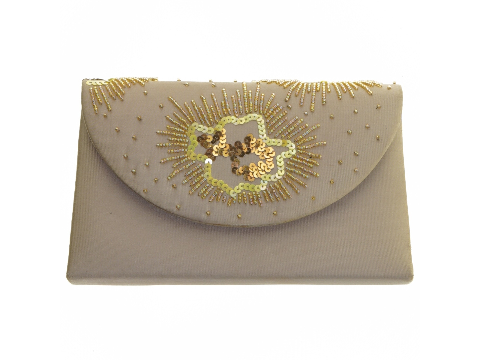 Broderet clutch taske (str. 20x12 cm)
