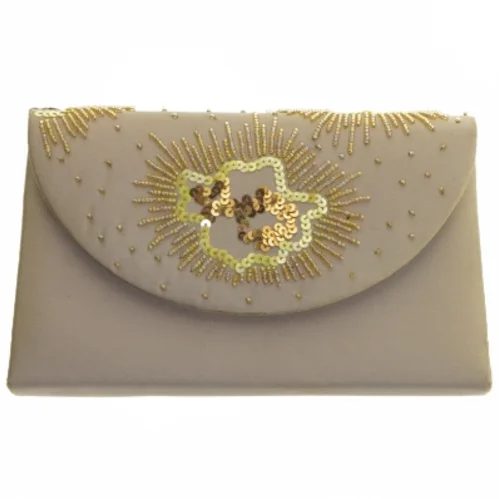 Broderet clutch taske (str. 20x12 cm)