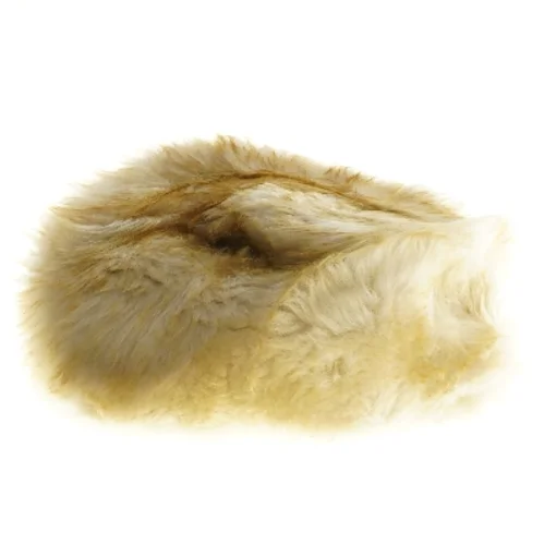 Rund pelsbeklædt seat pad (str. Ø 25 cm)