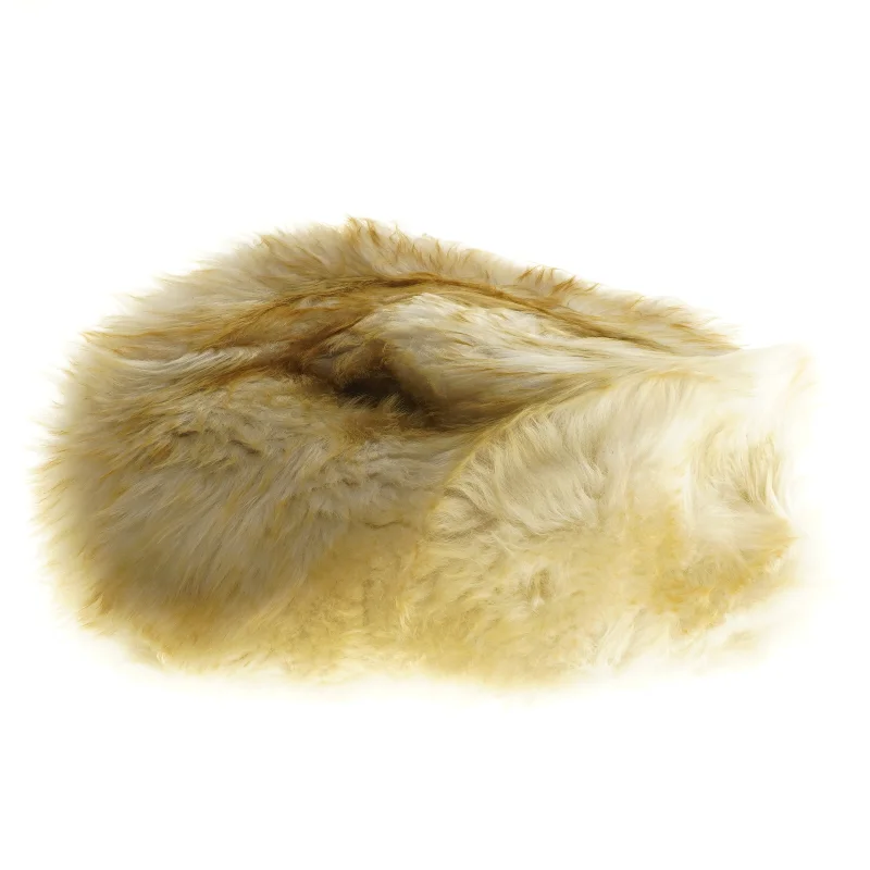 Rund pelsbeklædt seat pad (str. Ø 25 cm)