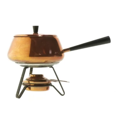 Kobber fonduegryde (str. Ø 18 cm)