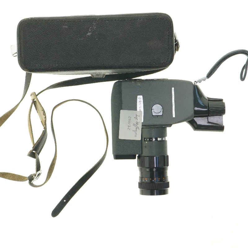 Vintage filmkamera med taske fra Canon (str. Kamera. 20 cm. taske. 23 x 22 cm)