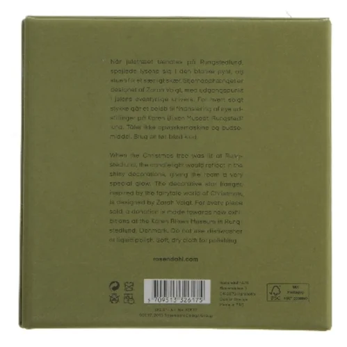 Karen Blixens jul stjerne fra Rosendahl (str. 13x13 cm)