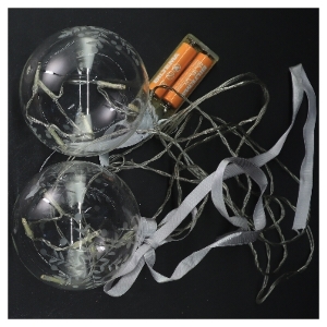 Lyskugle til batteri, 2 stk fra Conzept (str. Ø 10 cm)