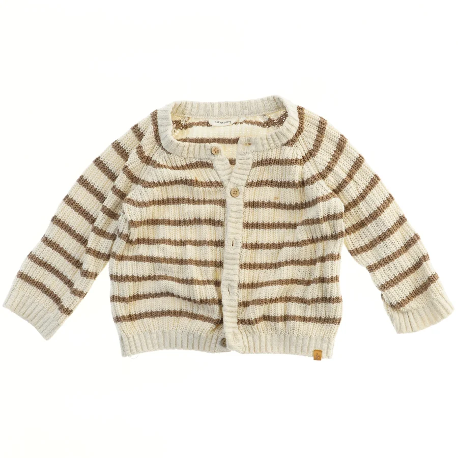 Strikket Cardigan med Striber fra Lil atelier (str. 86)