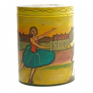 Kunstdåse (str. Ø. 11,5 cm. længde, 15 cm) fra Irma