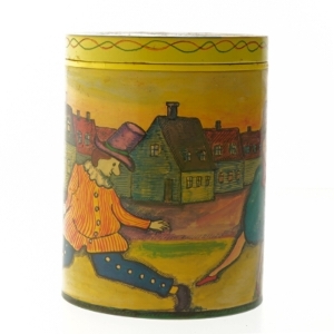 Kunstdåse (str. Ø. 11,5 cm. længde, 15 cm) fra Irma