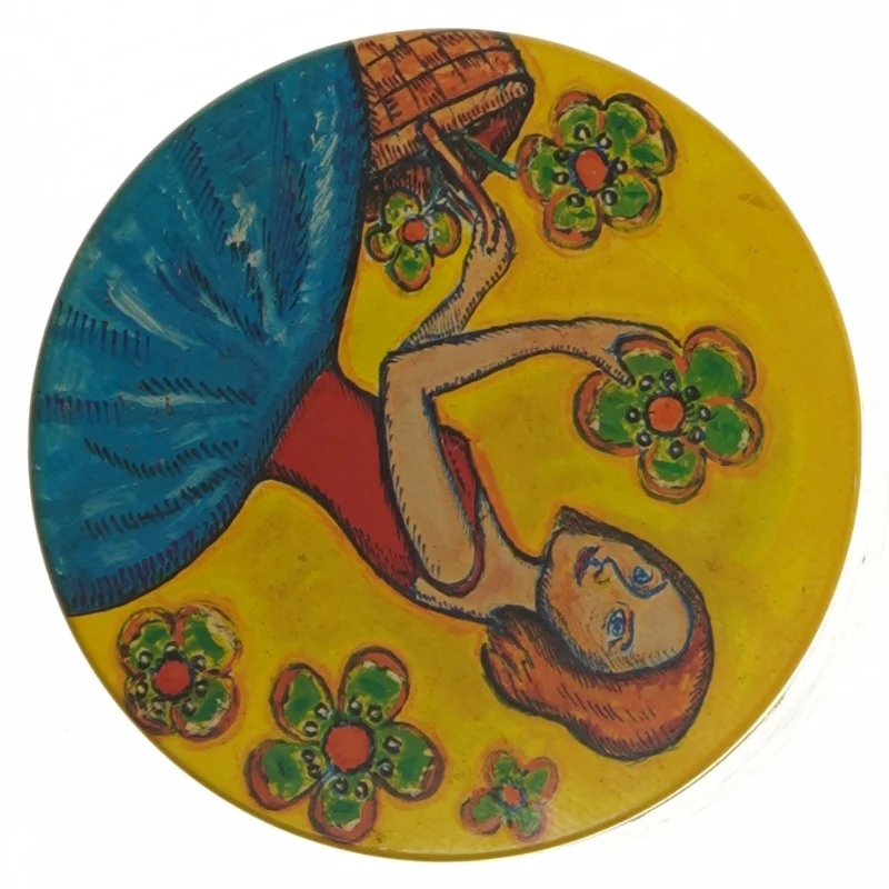 Kunstdåse (str. Ø. 11,5 cm. længde, 15 cm) fra Irma