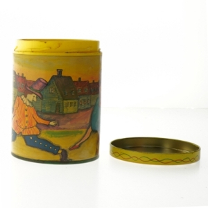 Kunstdåse (str. Ø. 11,5 cm. længde, 15 cm) fra Irma