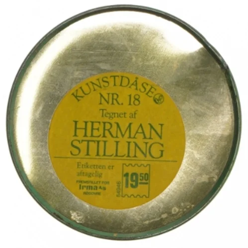 Kunstdåse (str. Ø. 11,5 cm. længde, 15 cm) fra Irma