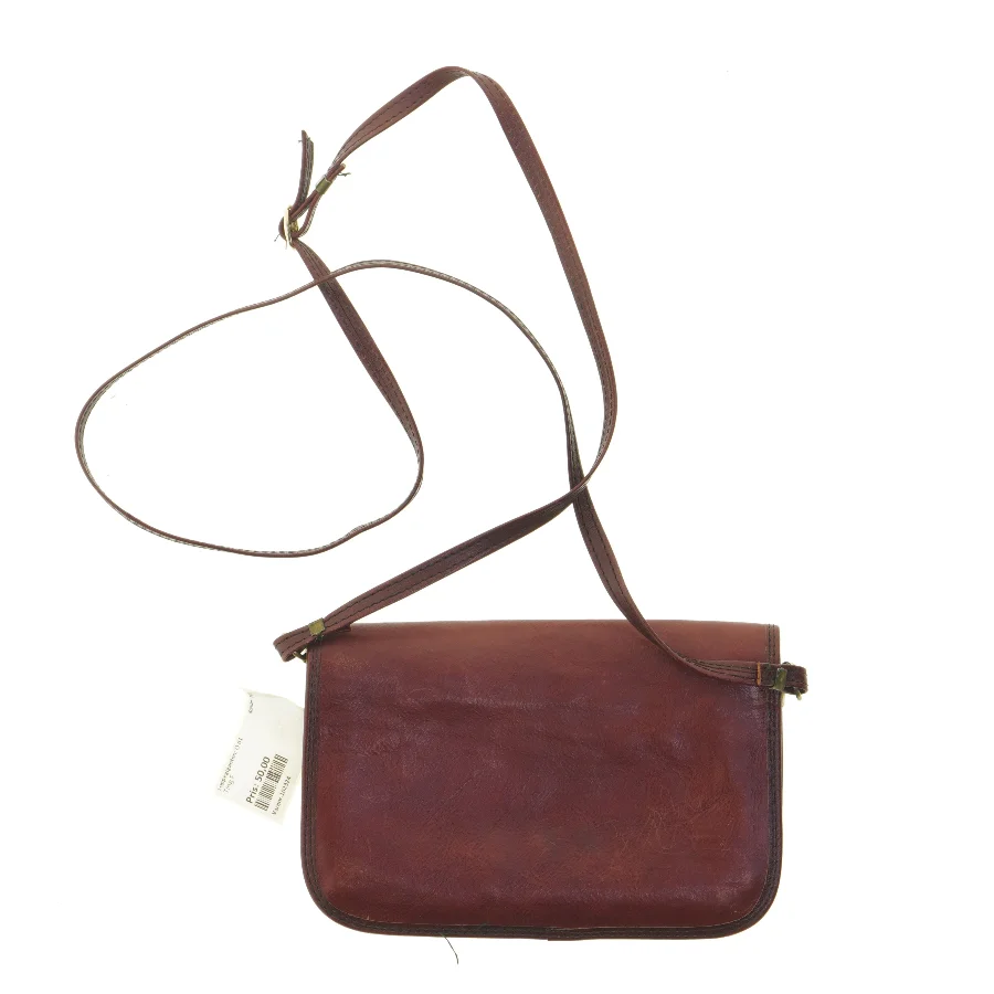 Skuldertaske i læder (str. 20x14 cm)