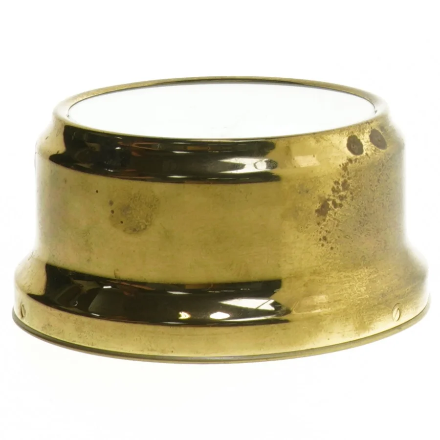 Vintage barometer i messing fra Jerger (str. Ø 12,5 cm)