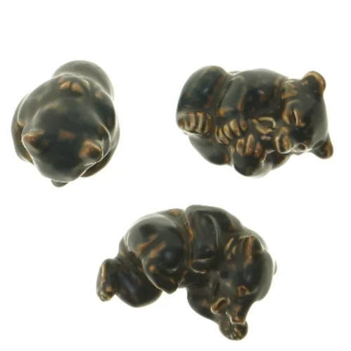 Keramik bjørnefigurer (str. 3 stk 10 cm) fra Royal Copenhagen