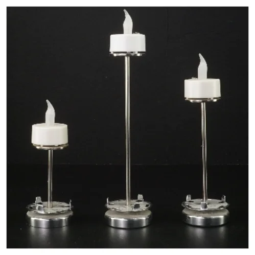 Sæt af elektroniske lysestager fra Herstal (str. 13-23 cm)