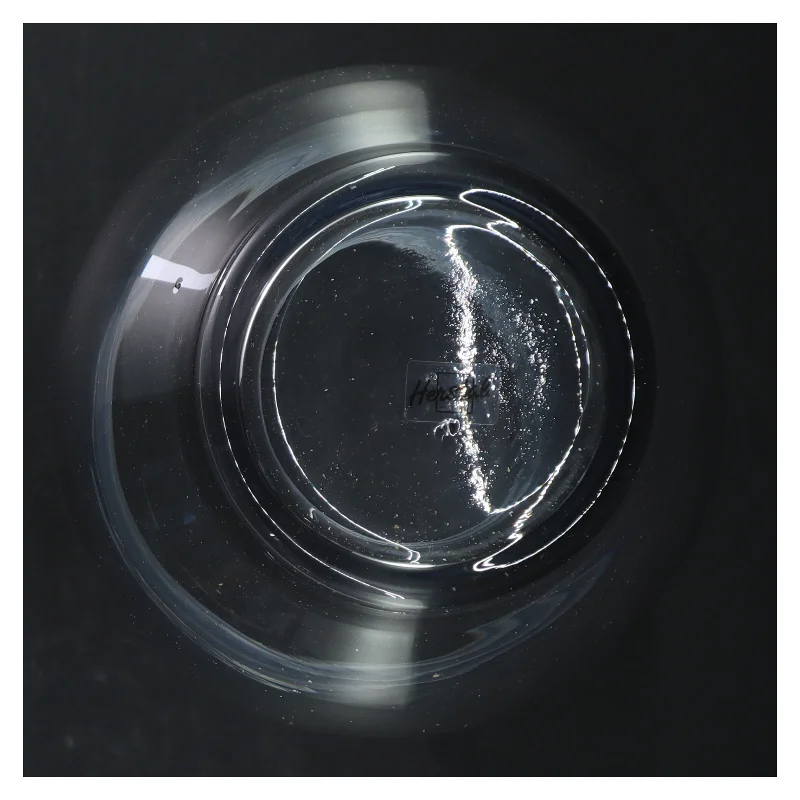 Gennemsigtig vase fra Herstal (str. H. 21 cm)