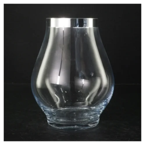 Gennemsigtig vase fra Herstal (str. H. 21 cm)