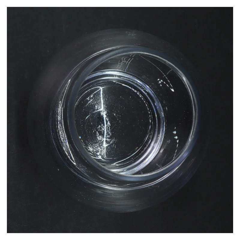 Gennemsigtig vase fra Herstal (str. H. 21 cm)