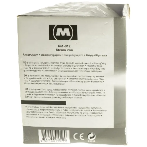 Melissa dampstrygejern fra Melissa (str. 28x12 cm)