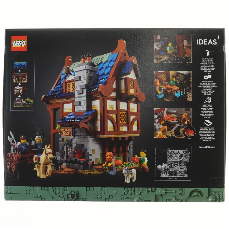 LEGO Medieval Blacksmith sæt fra Lego (str. 47,5x37,5 cm)