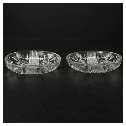 Glaskrystal assietter (str. Ø. 14,5 cm)