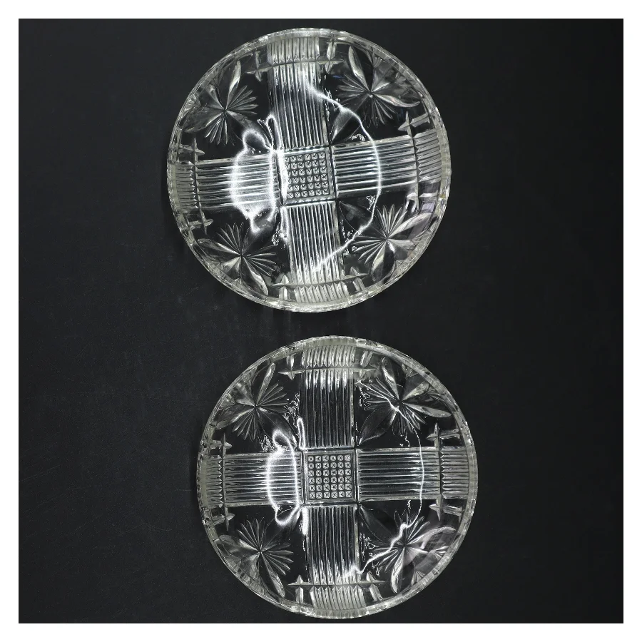 Glaskrystal assietter (str. Ø. 14,5 cm)