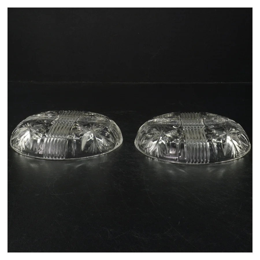 Glaskrystal assietter (str. Ø. 14,5 cm)