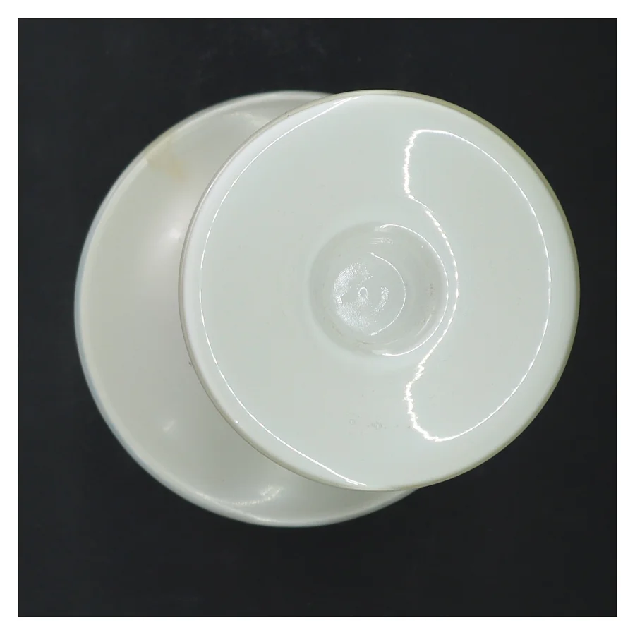 Hvid vase holmegaard (str. 19 cm)