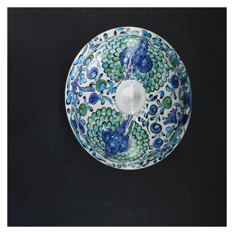 Keramisk skål med låg fra LAROS PHONOS (str. 20x19 cm)