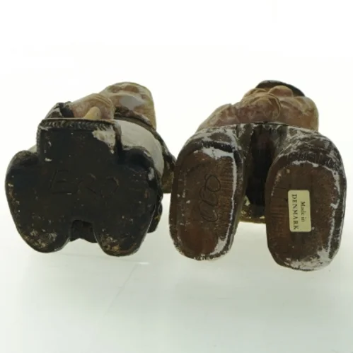 Træfigurer af mand og kvinde, 20 cm (str. 20 cm)