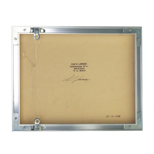 Indrammet abstrakt kunstværk (str. 27,5x22 cm)