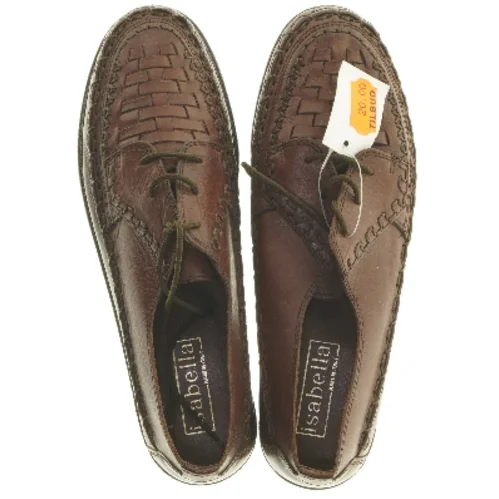 Brune snøresko i læder fra Isabella (str. 40 )