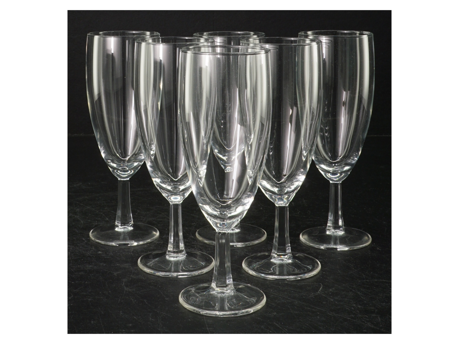 Champagneglas (str. 6 styk. 15 cm)