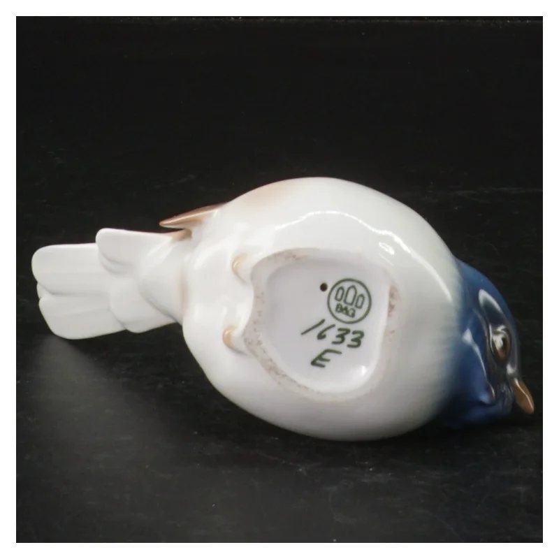 Porcelænsfigur af fugl fra B&G (str. Længde. 13 cm)