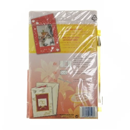 Gør-det-selv kortsæt med guldfarvet og sølvfarvet motiv fra Max Bringmann KG (str. 20x13,5 cm)