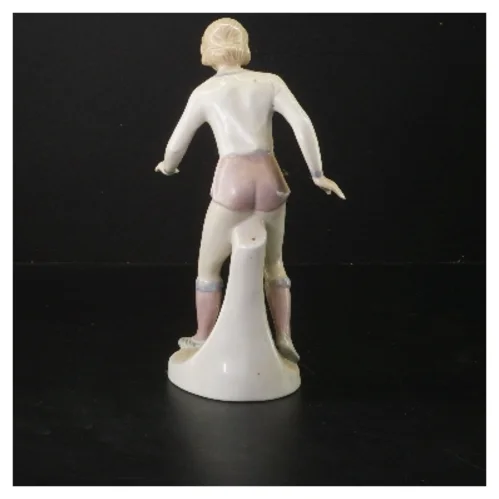 Porcelænsfigur af fodboldspiller (str. 22 cm)