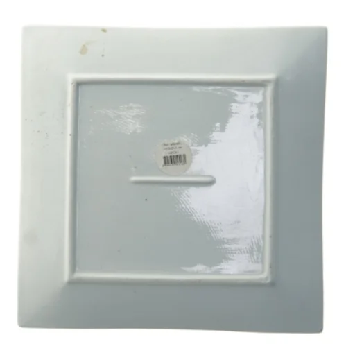 Firkanet tallerken med mønster (str. 25,5x25,5 cm)