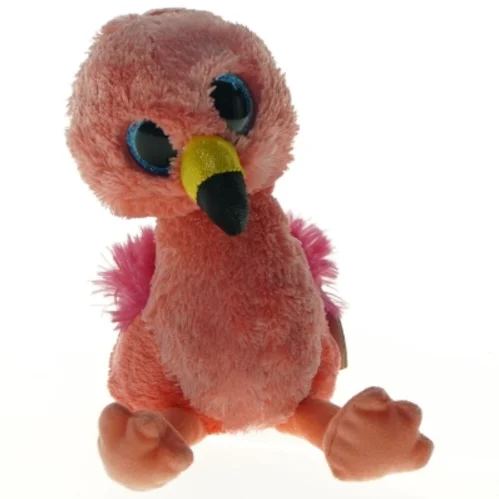 Lyserød tøjdyrsfugl fra Ty (str. 15 cm)