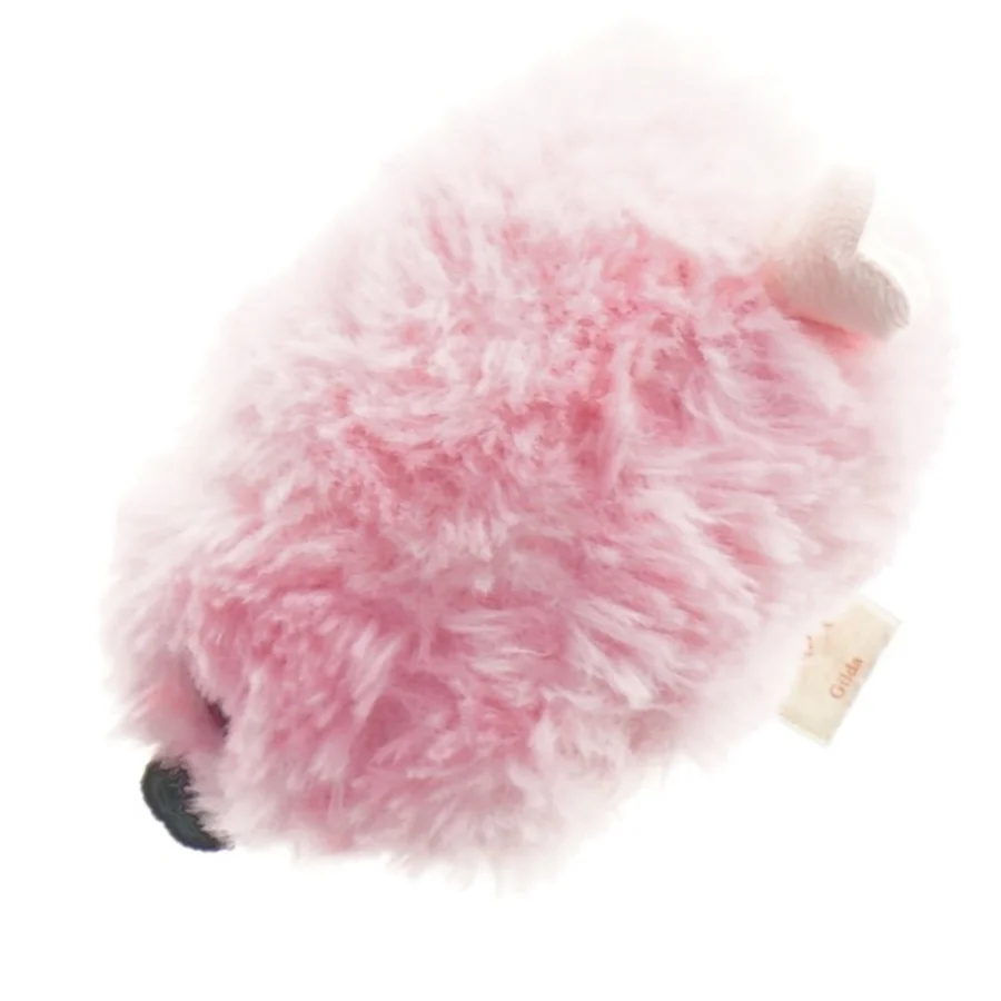 Rosa plys bamse fra Ty (str. 10 cm)