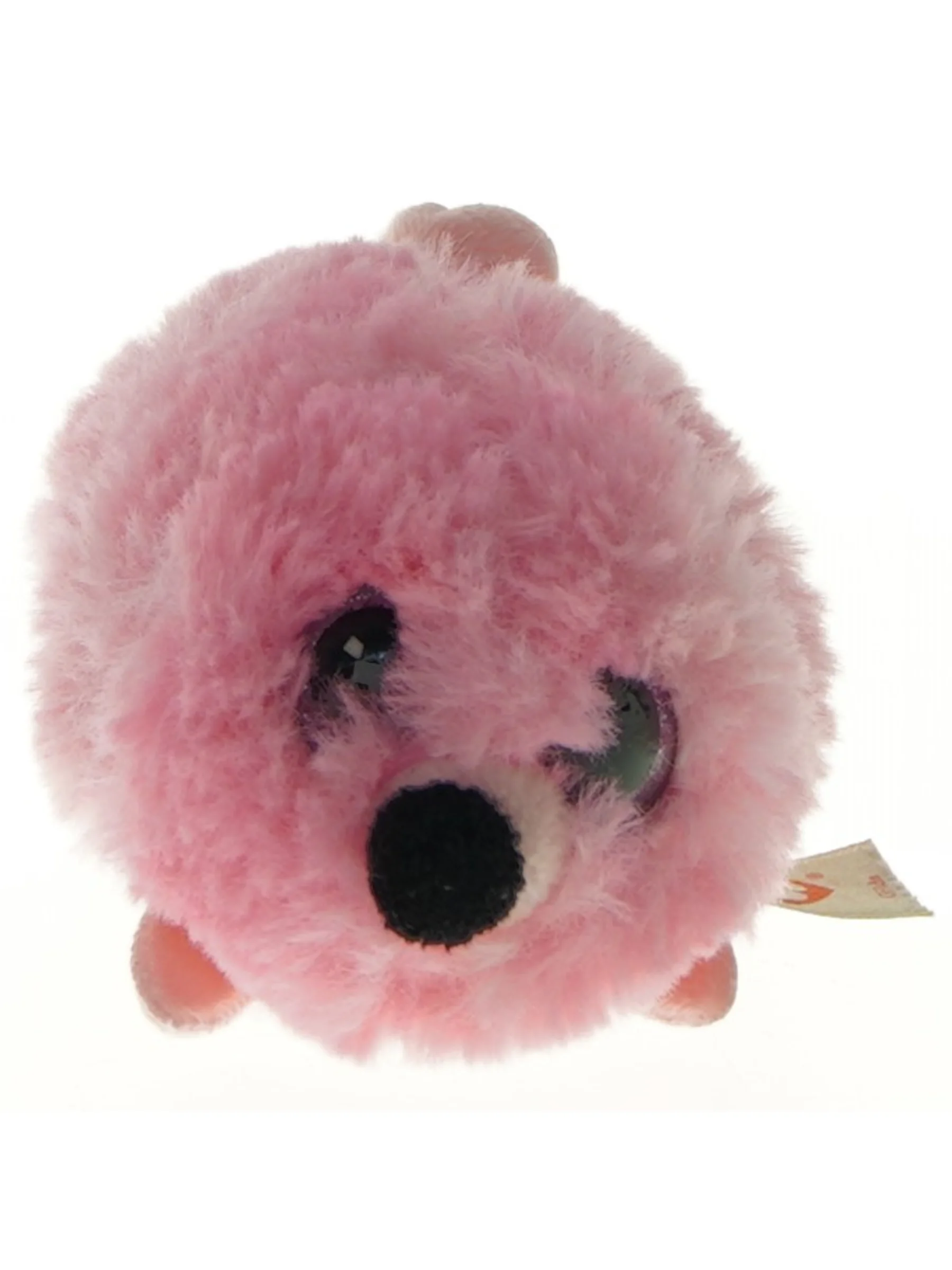 Rosa plys bamse fra Ty (str. 10 cm)