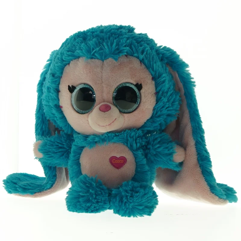 Turkis tøjdyr hund med lange ører fra Minimoomis (str. 28 cm)