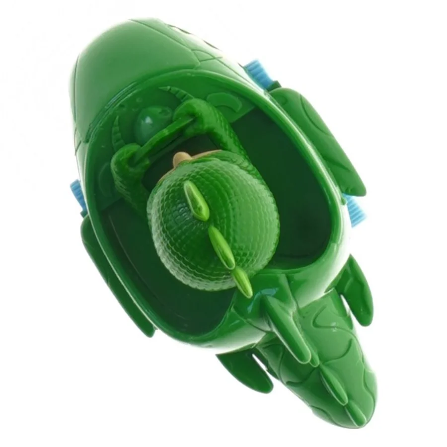 Legetøjs dinosaur i køretøj, pj mask (str. 10 cm)