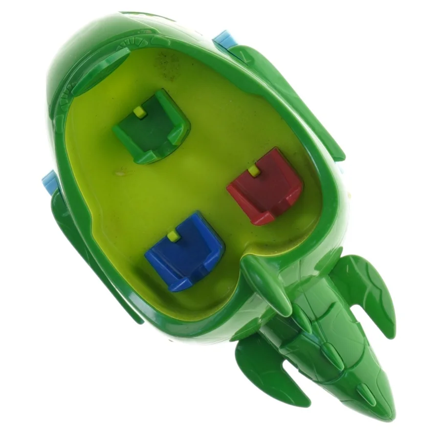 Grøn plastik legetøjsbåd, pj mask (str. 17 cm)