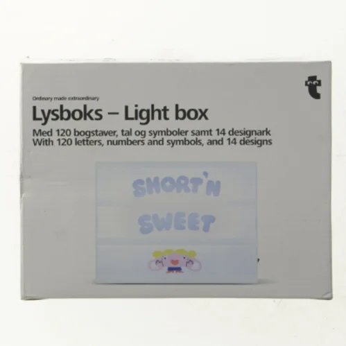 Lys boks fra Tiger (str. 21 x 16 cm)