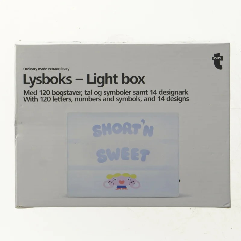 Lys boks fra Tiger (str. 21 x 16 cm)