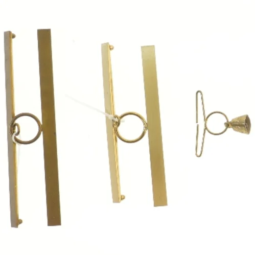 Beslag til klokkestreng ophæng (str. 21,5 og 17,5 og 7 cm)