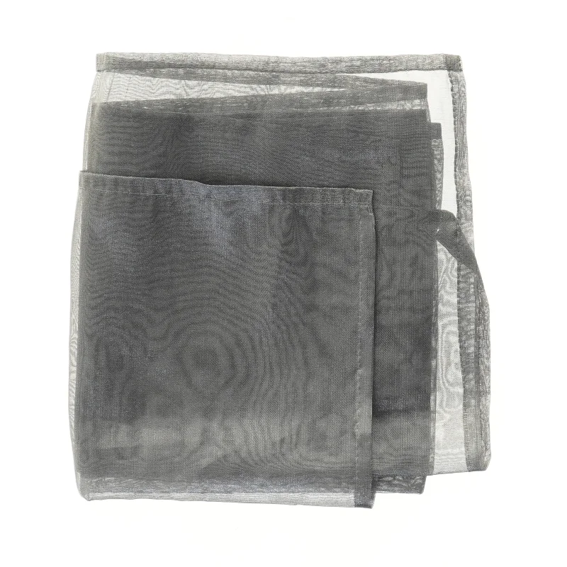 Grå stofgardin (str. 200x51,5 cm)