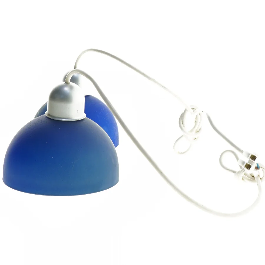 Blå pendler (str. Ø 14x11 cm)