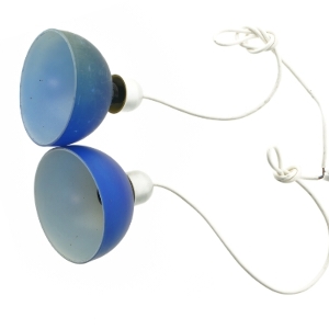 Blå pendler (str. Ø 14x11 cm)